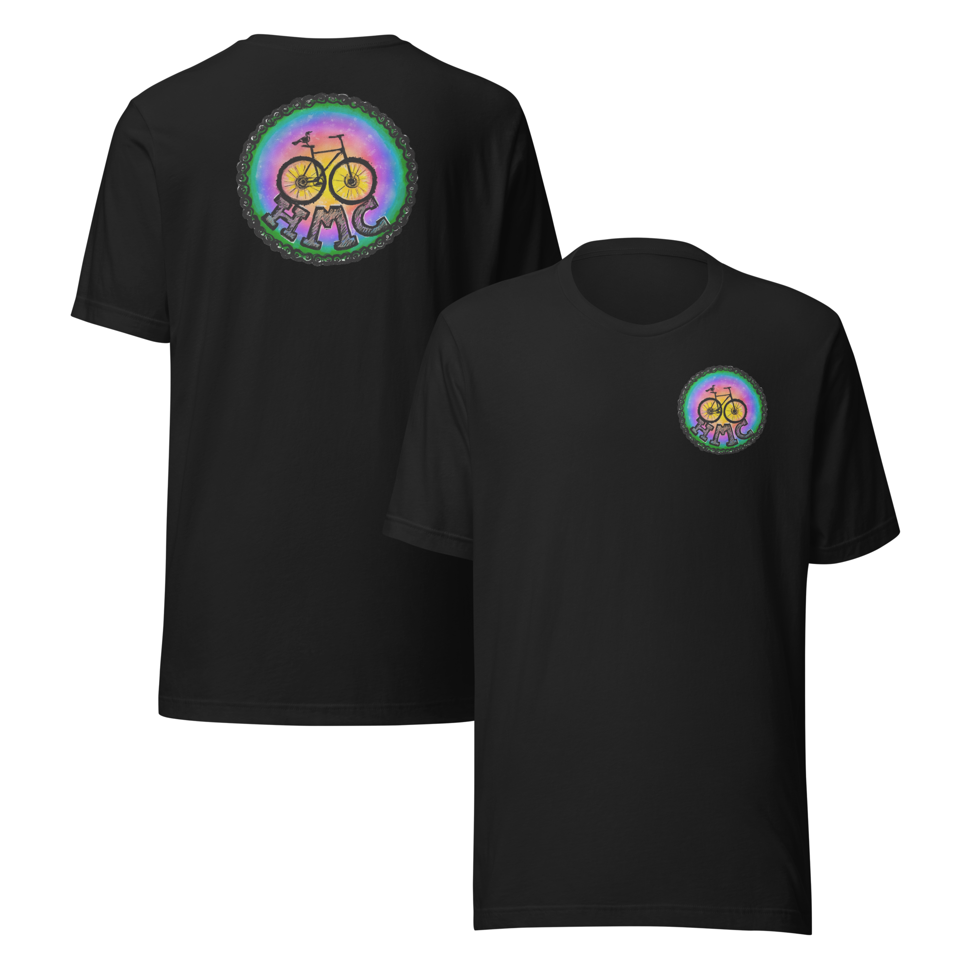 Black Unisex t-shirt HMC Crow