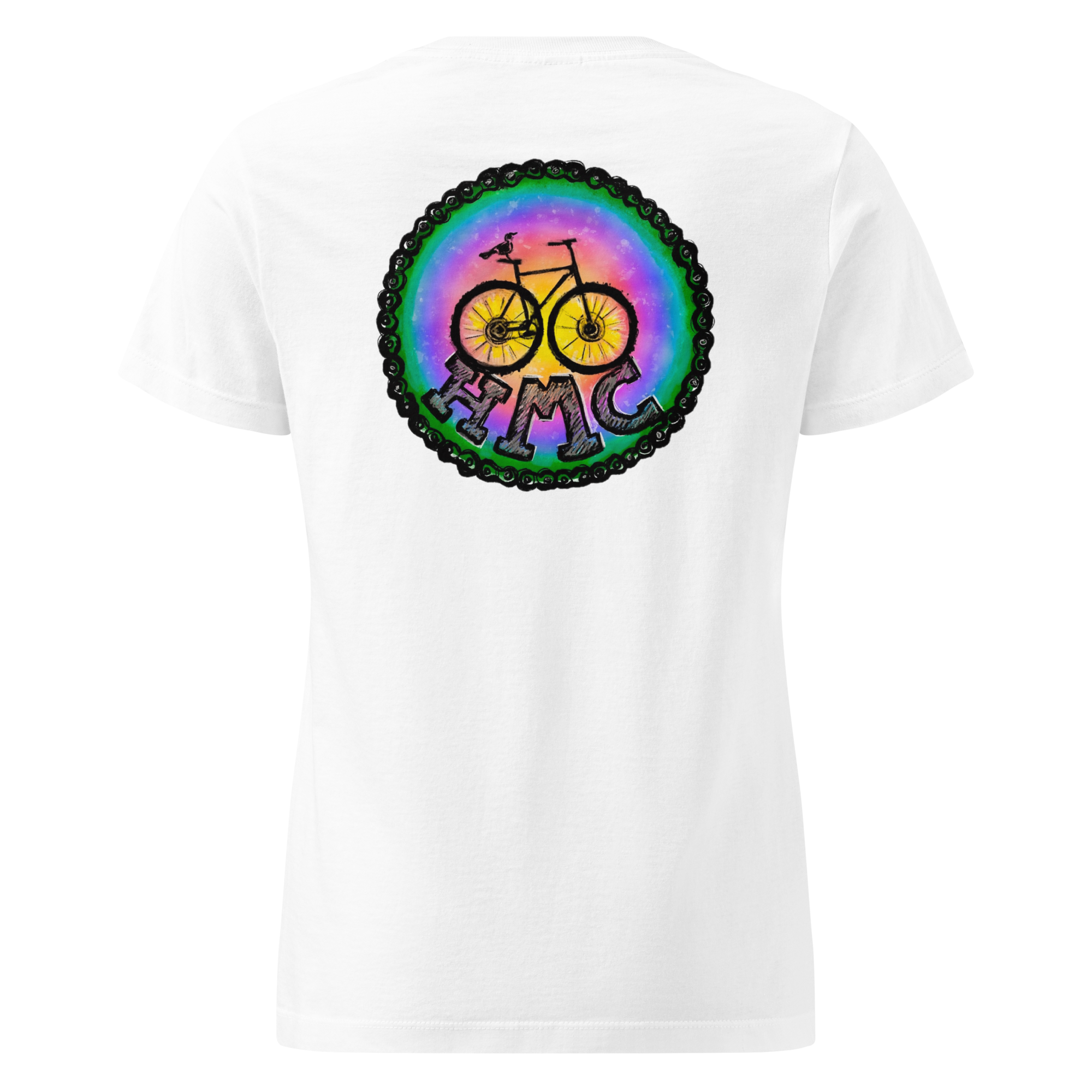 Women’s Basic Softstyle T-Shirt HMC Crow Front and Back back